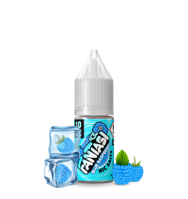445489 Blue Raspberry Ice 10ml Nic Salt Fantasi