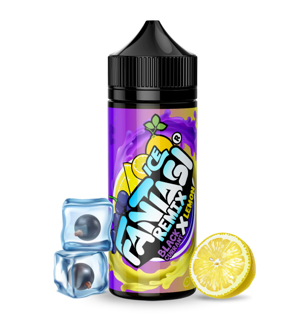 593967 Blackcurrant X Lemon Ice 70/30 E Liquid Fantasi
