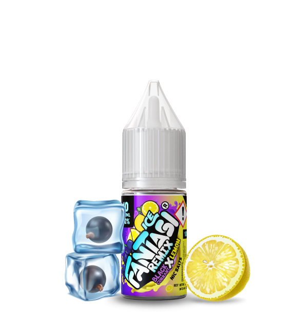 596364 Blackcurrant X Lemon Ice 10ml Nic Salt Fantasi