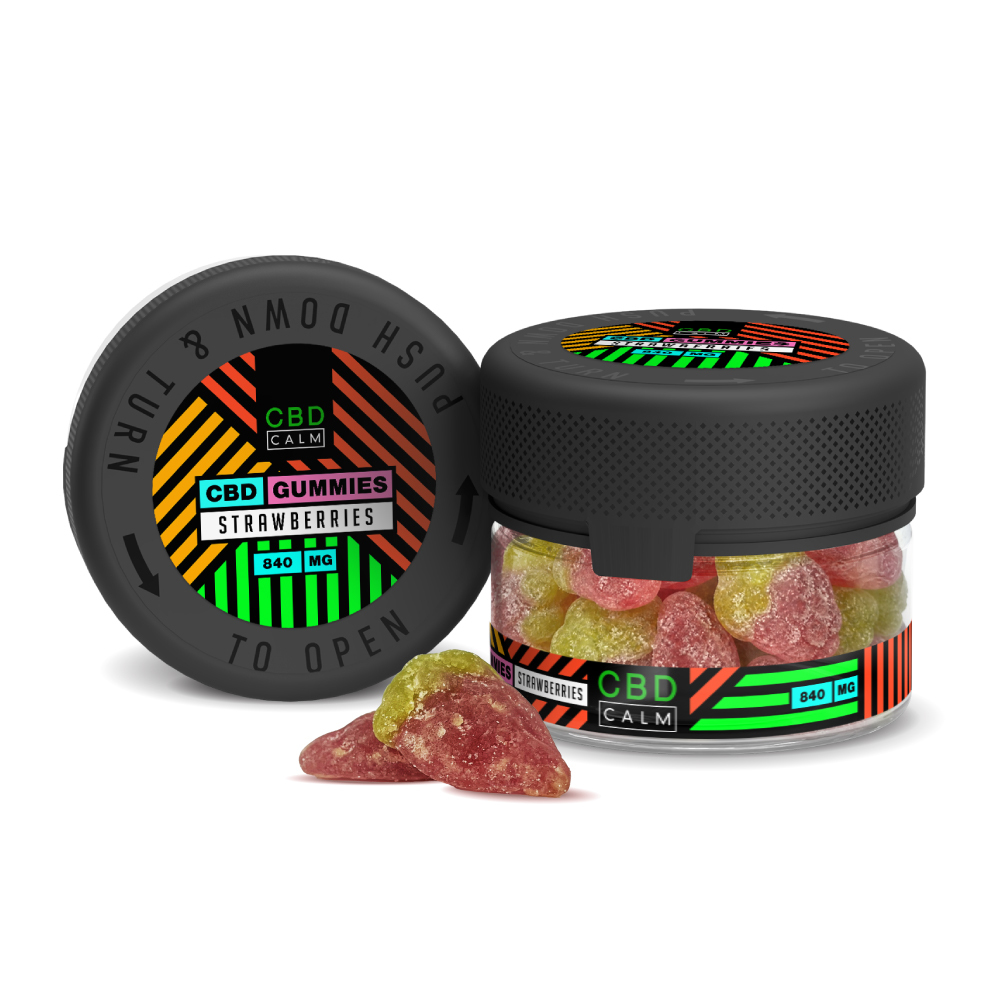 P3838 CBD Calm 840mg Strawberries Tub
