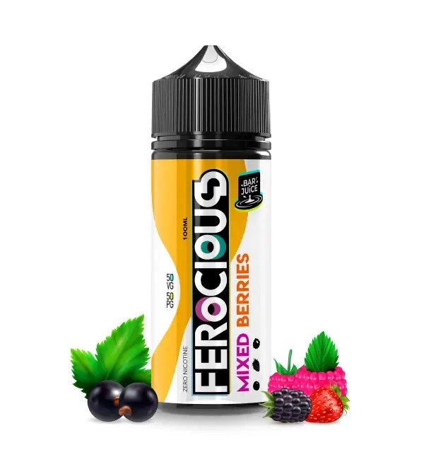 758457 Mixed Berries 50/50 E-Liquid Ferocious Bar Juice