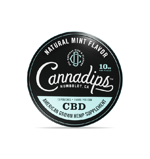 P3587 Cannadips 150mg CBD Pouches - Natural Mint Flavour