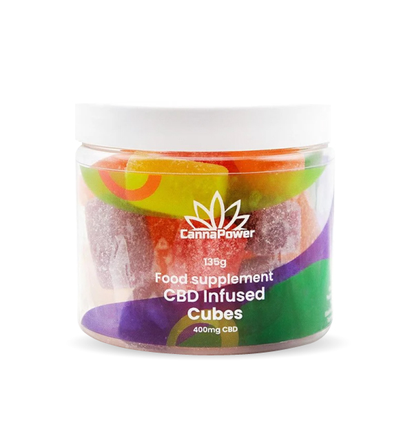 PG3686 CannaPower CBD Infused Fruit Gummy Cubes