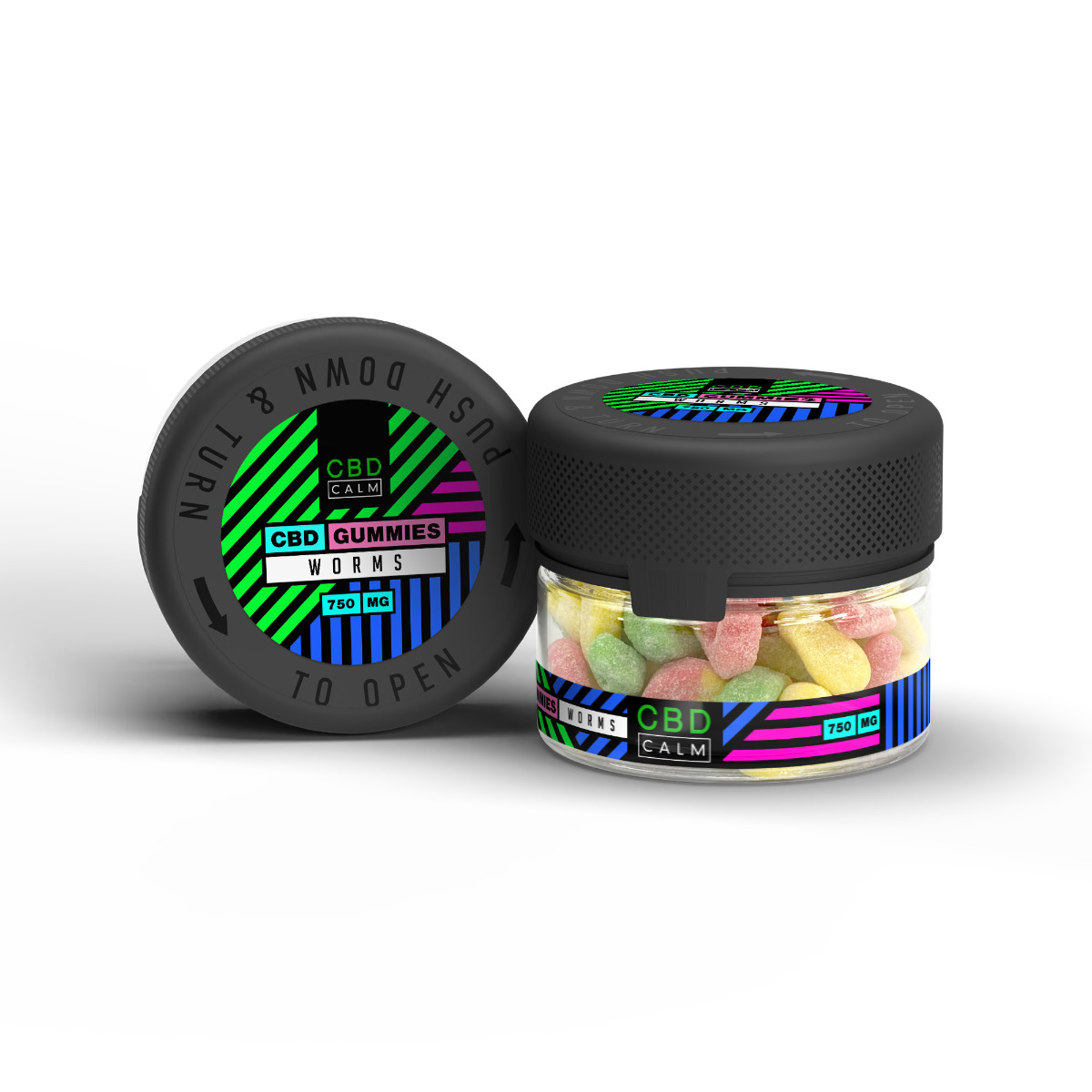 926036 CBD Calm Worms Gummies 750mg