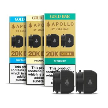 P10460 Gold Bar Apollo 20k Prefilled Refill Containers