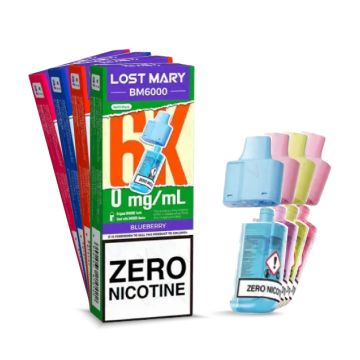 PP3667 Lost Mary BM6000 Zero Nicotine Replacement Pods