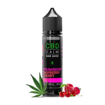 P10197 Strawberry Raspberry Cherry CBD Bar Juice E-Liquid-50ml - 1000mg