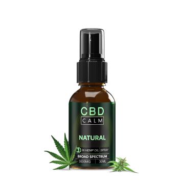 755624 Natural Broad Spectrum Hemp CBD Oil Oral Spray | CBD Calm