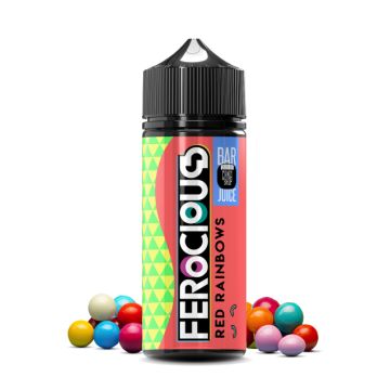 888304 Red Rainbows 50/50 E-Liquid Ferocious Bar Juice