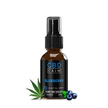 755634 Blueberry CBD Isolate With MCT Oil Oral Spray - CBD Calm