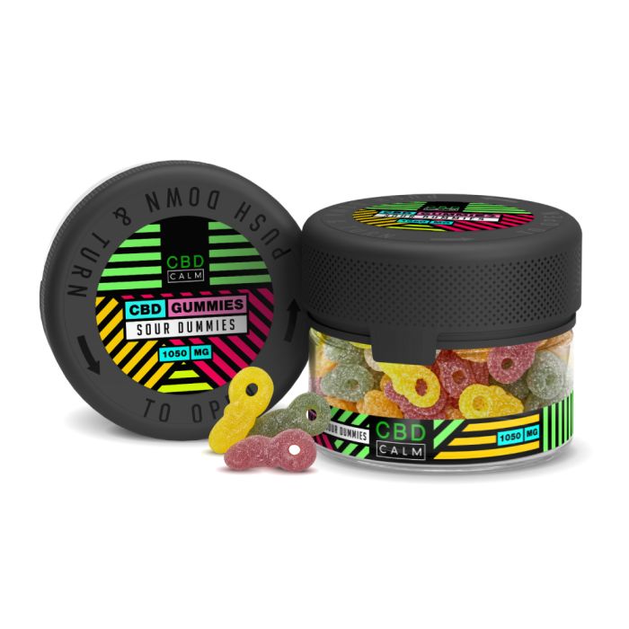 CBD Calm Sour Dummies 1050mg P4185 CBD Calm Sour Dummies 1050mg