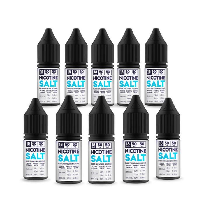 Nicotine Salt Shot 50/50 18mg 10ml (10-Pack) 685578 Nicotine Salt Shot 50/50 18mg 10ml (10-Pack)