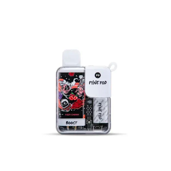 872330 Fizzy Cherry Pyne Pod Boost 8500 Nicotine-Free Disposable Vape