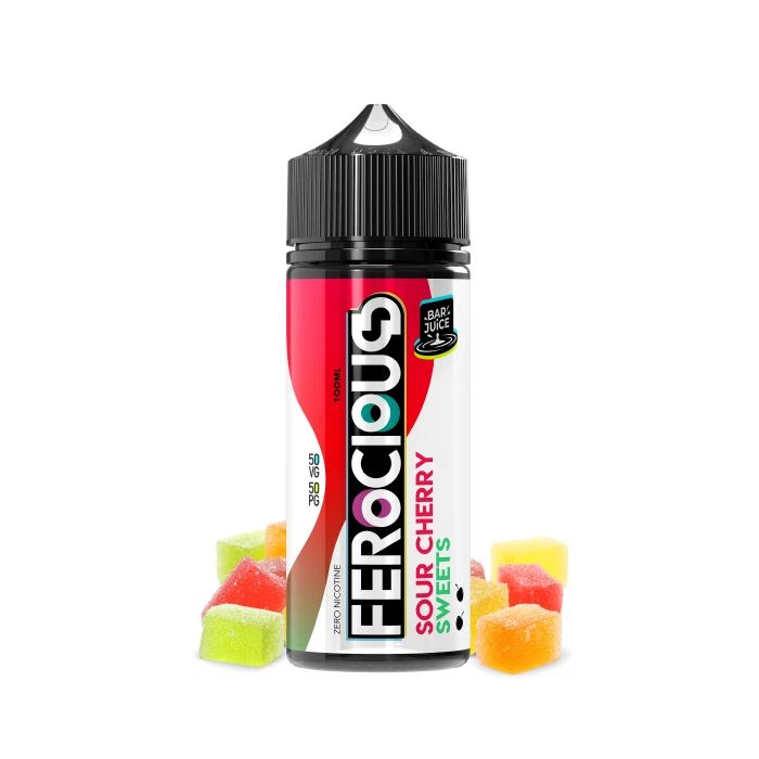 Sour Cherry Sweets 50/50 E-Liquid Ferocious Bar Juice 888278 Sour Cherry Sweets 50/50 E-Liquid Ferocious Bar Juice