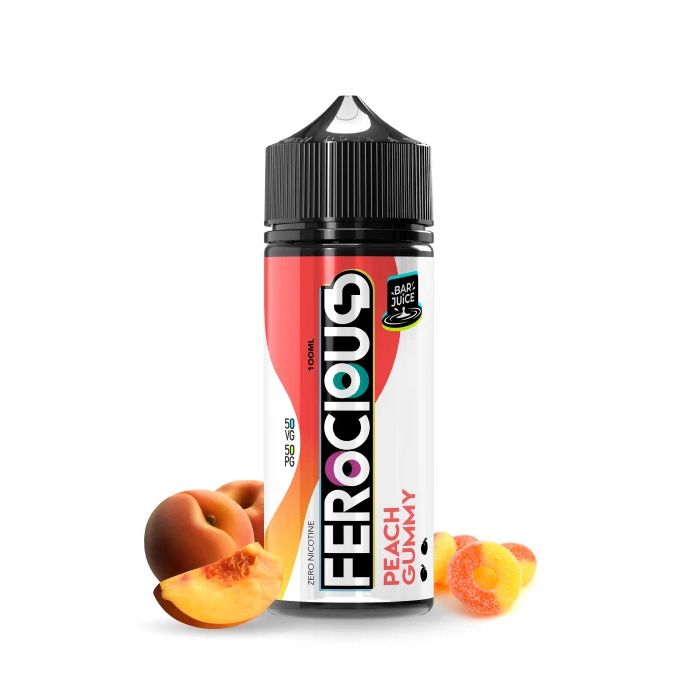 Peach Gummy 50/50 E-Liquid Ferocious Bar Juice 888293 Peach Gummy 50/50 E-Liquid Ferocious Bar Juice