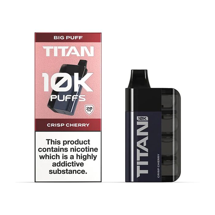 Crisp Cherry Titan 10K Disposable Vape 923903 Crisp Cherry Titan 10K Disposable Vape