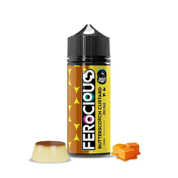 Butterscotch Custard 70/30 E-Liquid Ferocious 236673 Butterscotch Custard 70/30 E-Liquid Ferocious
