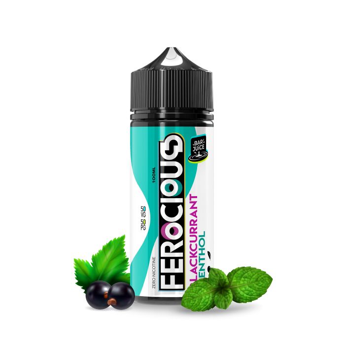 Blackcurrant Menthol 50/50 E-Liquid Ferocious Bar Juice 758239 Blackcurrant Menthol 50/50 E-Liquid Ferocious Bar Juice
