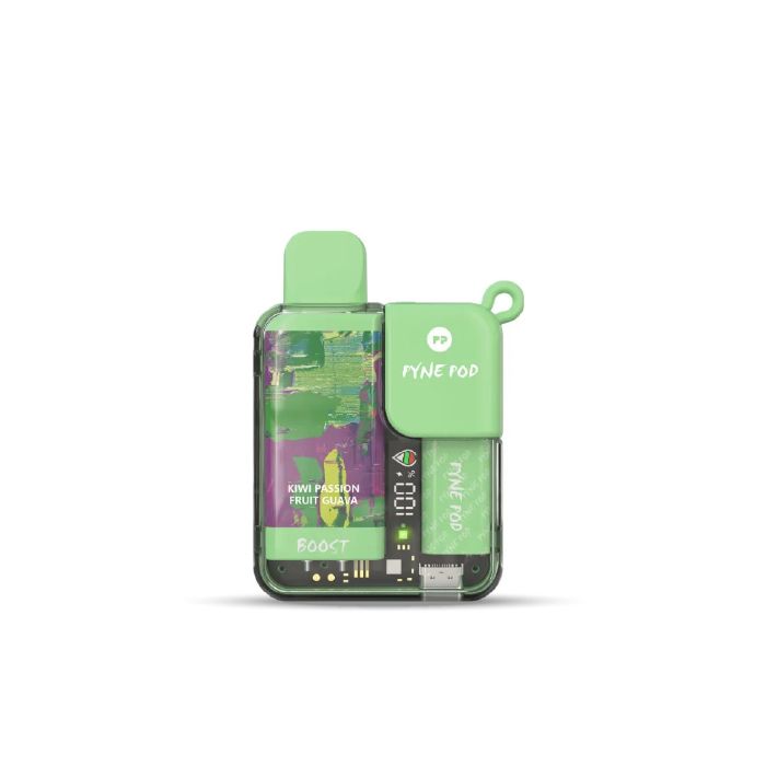 Kiwi Passion Fruit Guava Pyne Pod Boost 8500 Nicotine-Free Disposable Vape P10364 Kiwi Passion Fruit Guava Pyne Pod Boost 8500 Nicotine-Free Disposable Vape