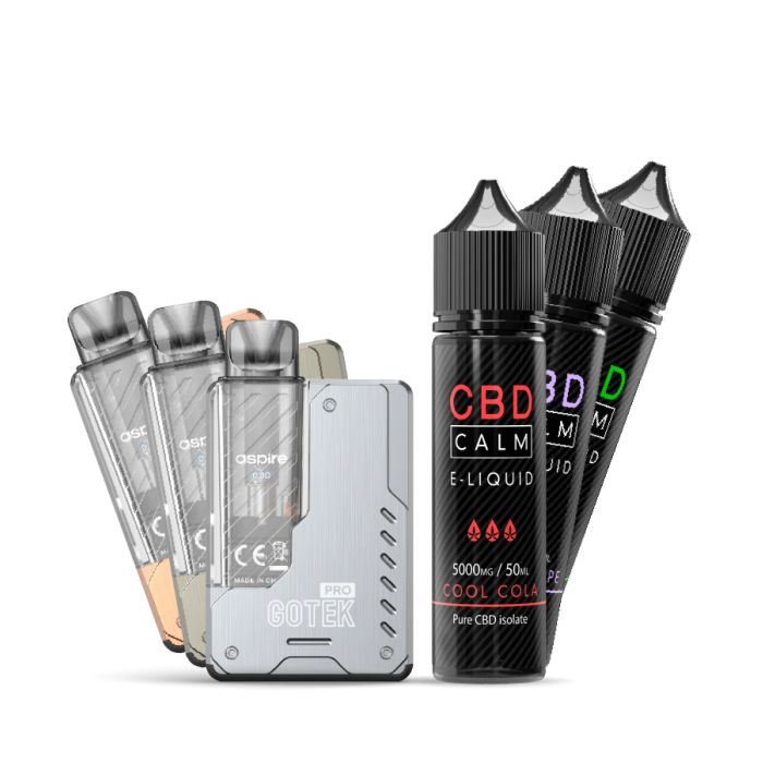 Flavoured CBD with Aspire Gotek Pro Vape Pack P10558 Flavoured CBD with Aspire Gotek Pro Vape Pack