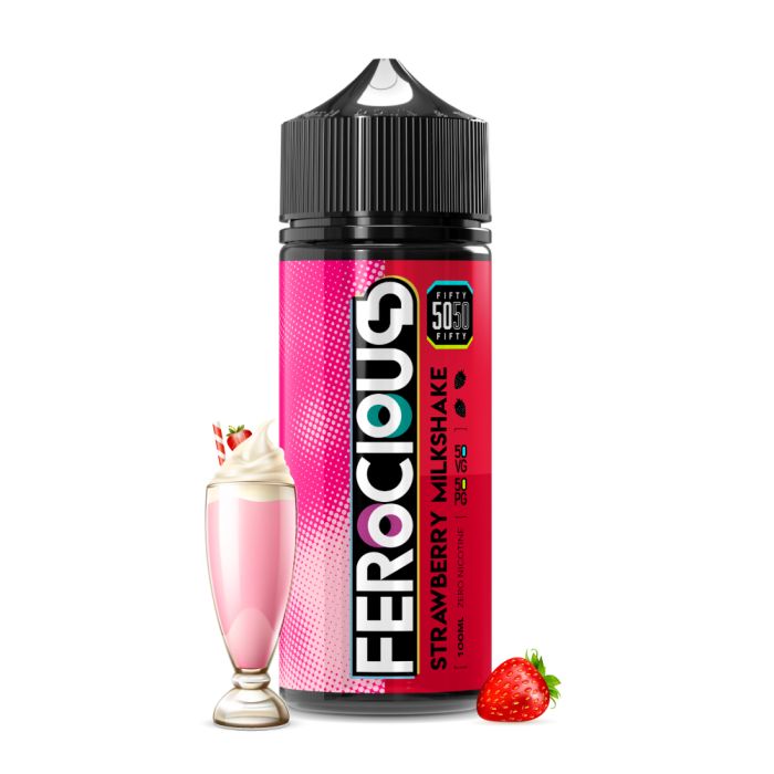 257878 Strawberry Milkshake 50/50 E-Liquid Ferocious