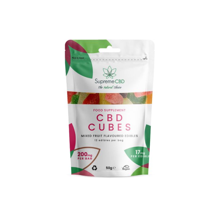 P3695 Supreme CBD - 200mg Gummy Cubes