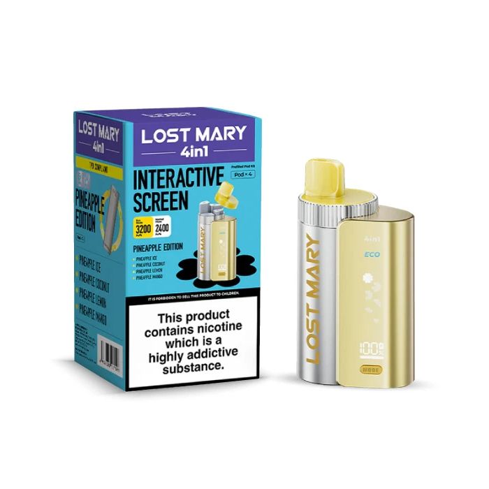 885562 Pineapple Edition Lost Mary 4-in-1 Prefilled Vape Pods