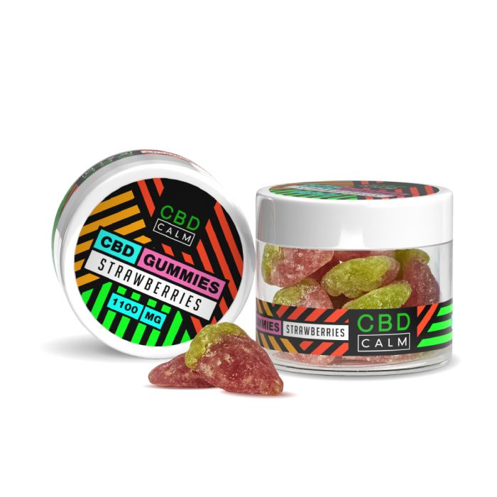 P3390 CBD Calm 1100mg Strawberries Gummies