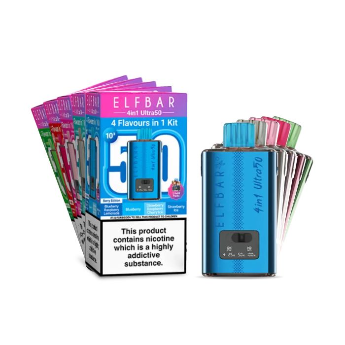 P13972 Elfbar 4 in 1 Ultra 50 Prefilled Pod Vape Kit