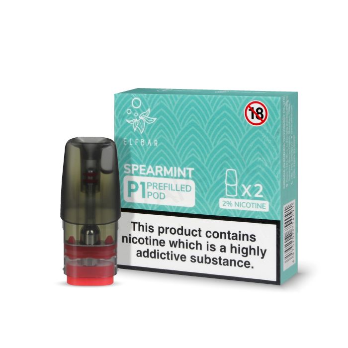 P10106 Spearmint Elf Bar P1 Prefilled Pods
