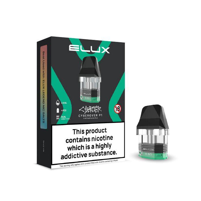 P10826 Elux Cyberover P1 Replacement Pods 4-Pack