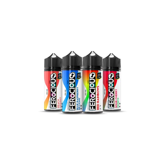 888335 4x Candy & Sweets Ferocious Bar Juice | 50/50 Shortfill Bundle