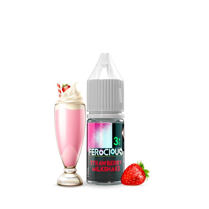 406071 Strawberry Milkshake 10ml E-Liquid Ferocious