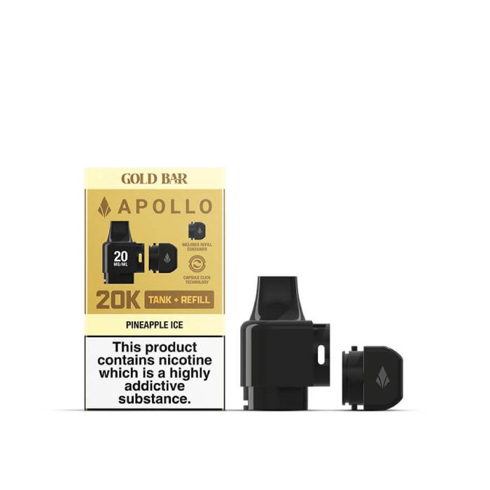 P10226 Pineapple Ice Gold Bar Apollo 20k Prefilled Pods