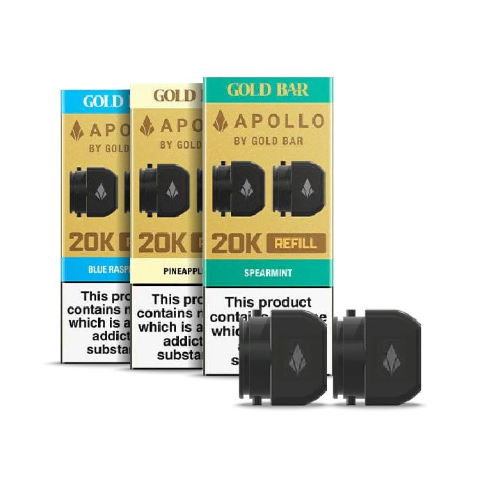 P10460 Gold Bar Apollo 20k Prefilled Refill Containers