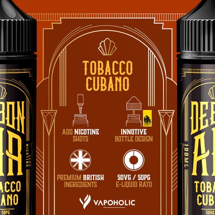 Tobacco Cubano 50/50 E Liquid | Debonair Vape Juice Tobacco Cubano 50/50 E Liquid | Debonair Vape Juice