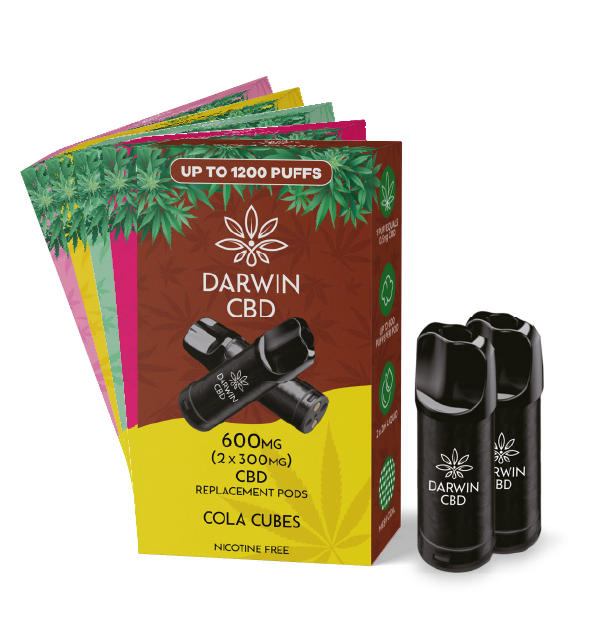 P10778 Darwin CBD Prefilled Pod Cartridges 2x 300mg