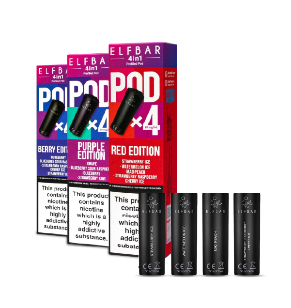 P10424 Elf Bar 4-in-1 Prefilled Pods | 4-Pack