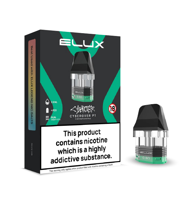 P10826 Elux Cyberover P1 Replacement Pods 4-Pack