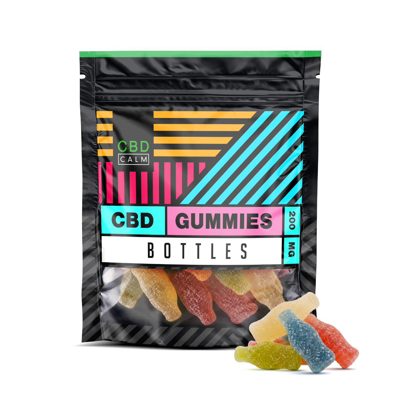 P3912 CBD Calm 200mg Bottles Gummies