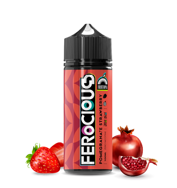 864360 Pomegranate & Strawberry 70/30 E-Liquid Ferocious