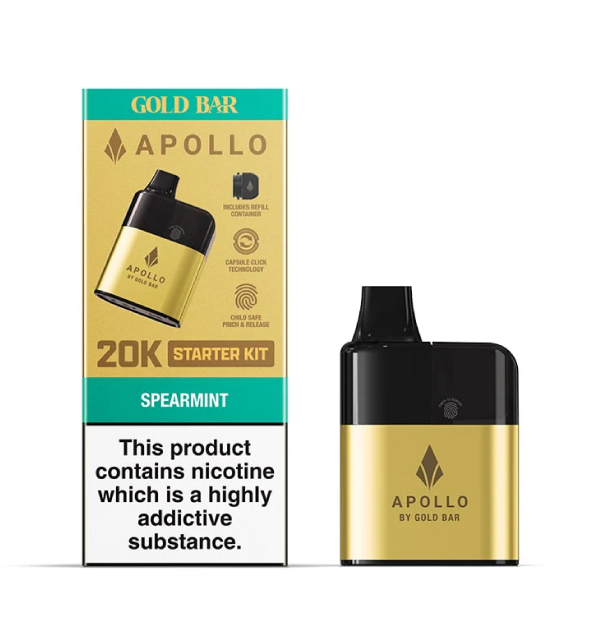 P10220 Spearmint Gold Bar Apollo 20k Prefilled Pods