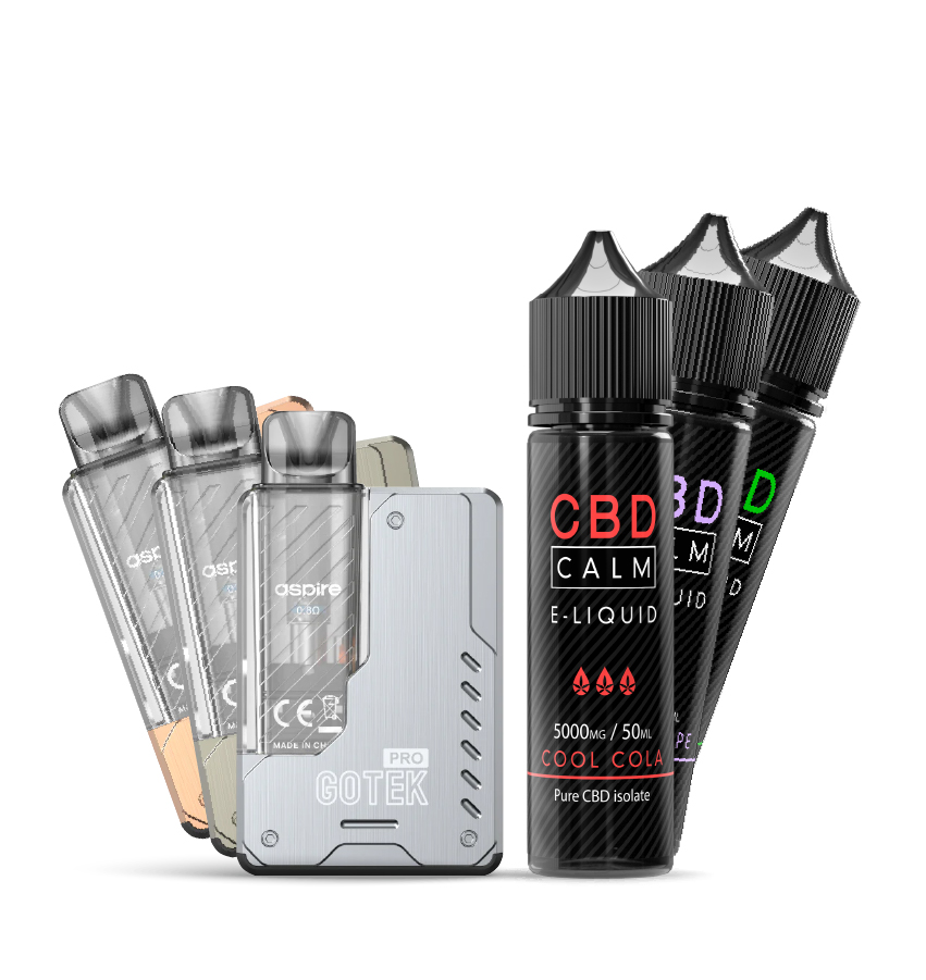 P10558 Flavoured CBD with Aspire Gotek Pro Vape Pack