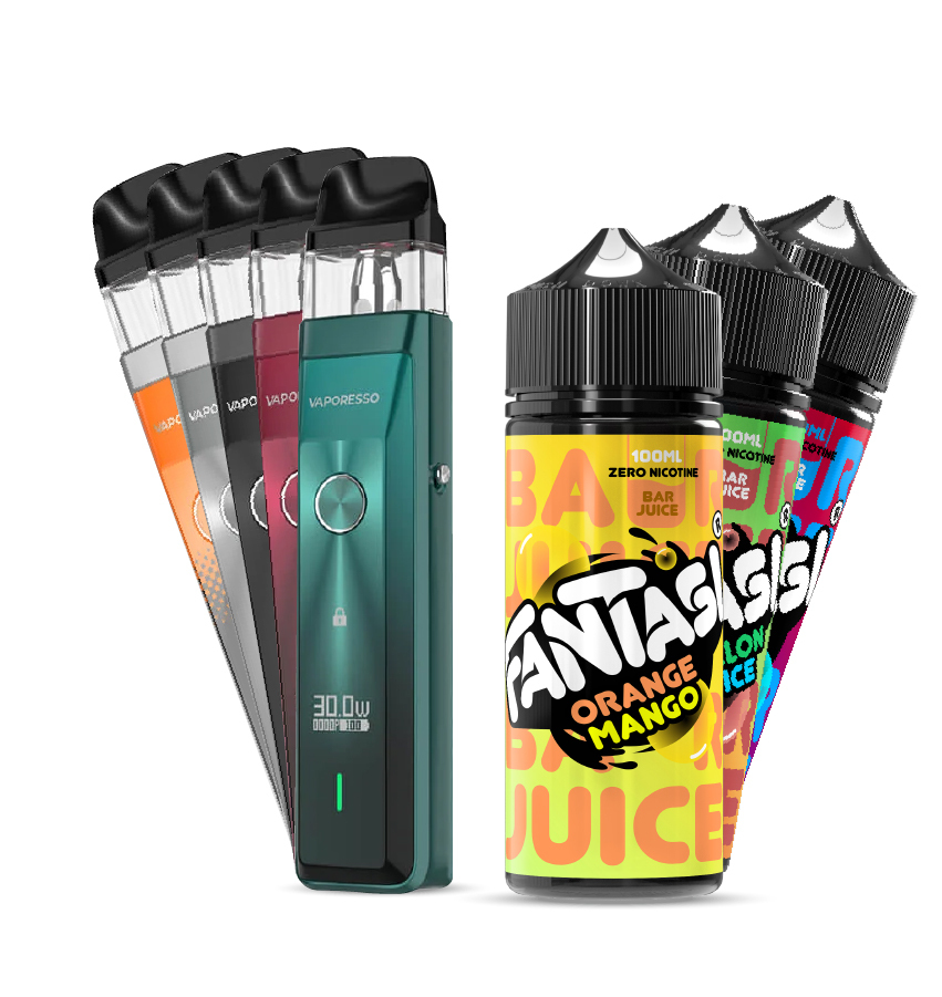 P10880 Vaporesso XROS Pro with 50/50 Shortfill Bar Juice Vape Pack