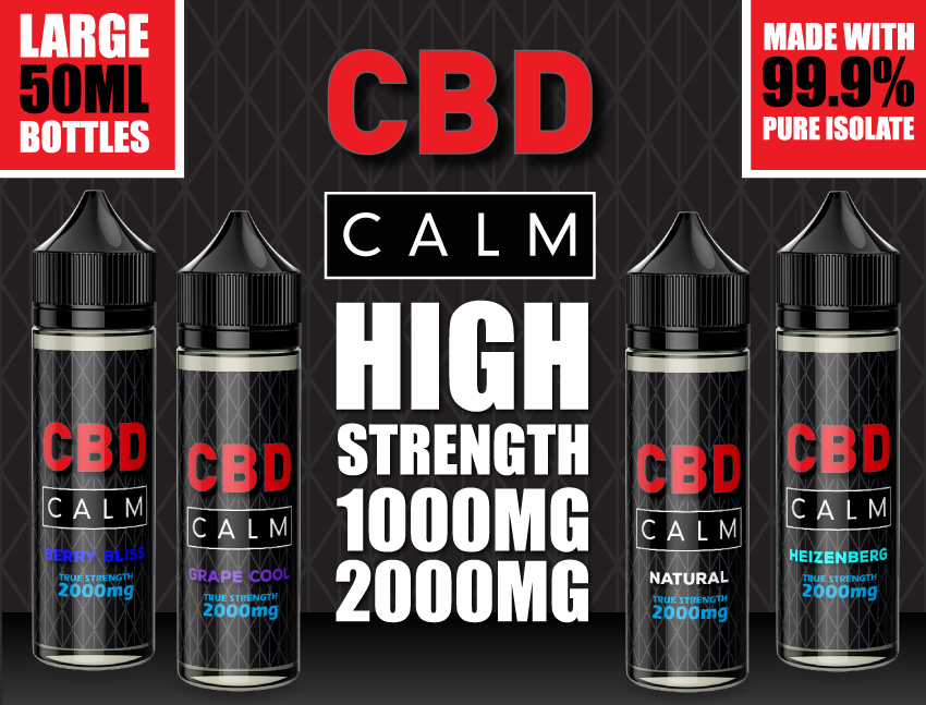Vapoholic Launches New Calm CBD E-liquid Range
