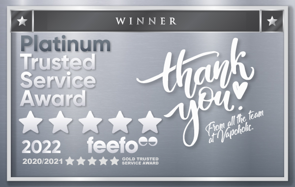 Vapoholic Wins Another Feefo Platinum Trusted Service Award!