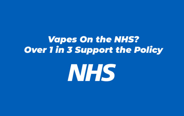 Vapes On the NHS? Over 1 in 3 Support the Policy