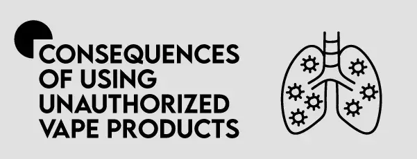 Consequences of using unauthorized vape products image