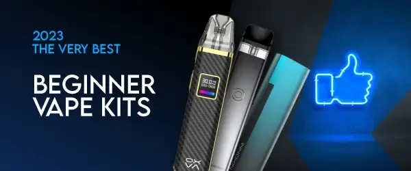 best vape & cbd products header image saying beginner vape kits