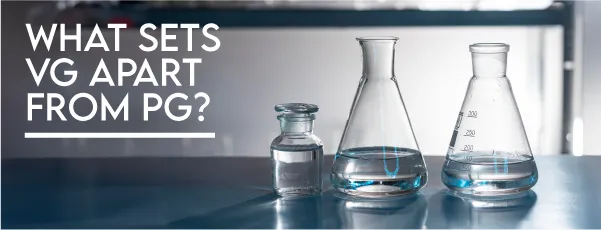 What's the difference between VG and PG image showing flasks of VG and PG